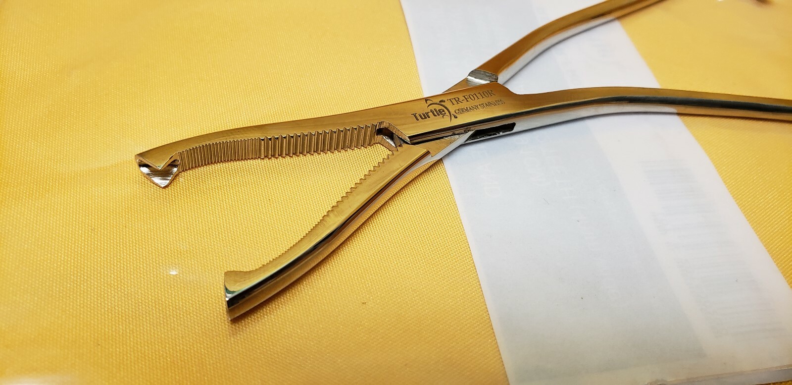 Turtle Dingman Cartilage Bone Clamp, 2×2 teeth 7.5″ REF: TR-FR0110R