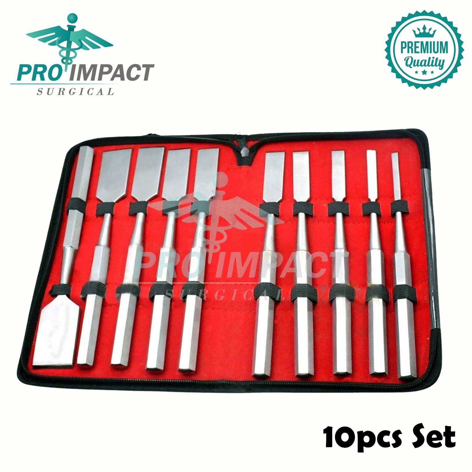 Hibbs Osteotome Orthopedic Surgical Instruments 10 Pcs Set