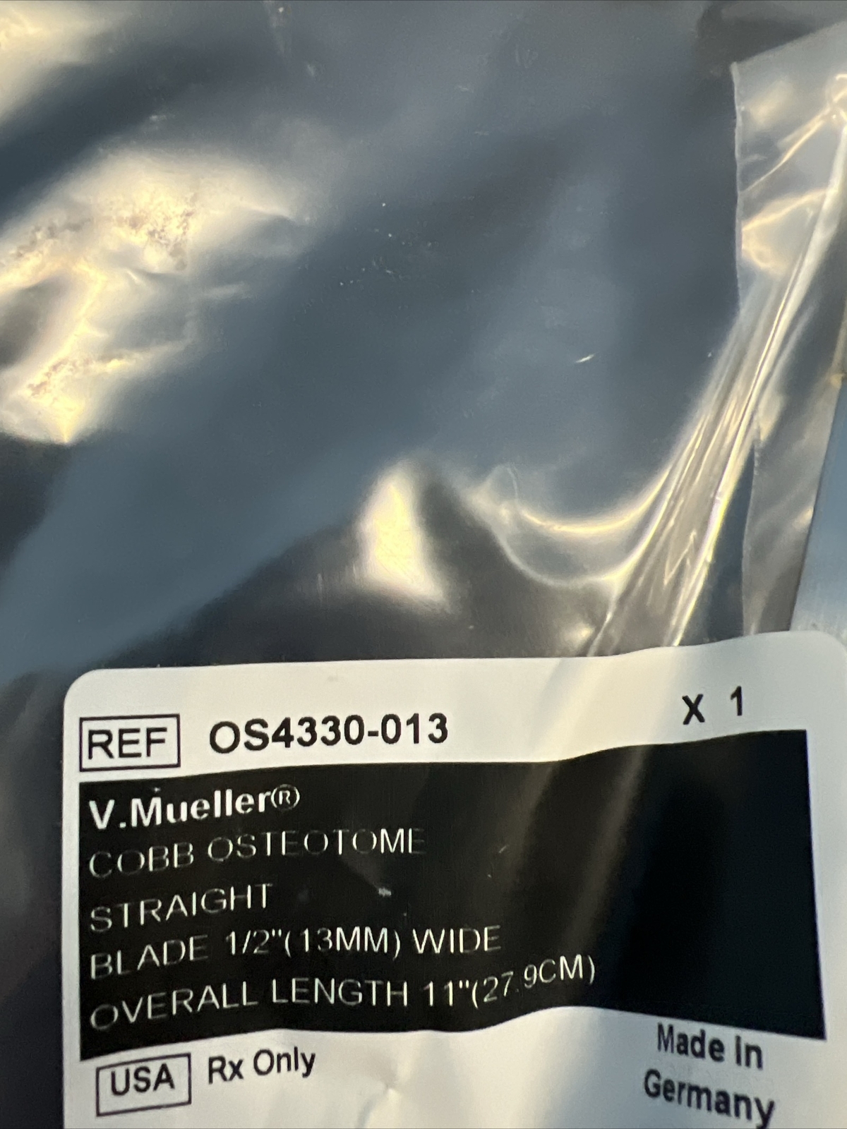 3 Lot V.mueller Cobb Osteotomi Straight 1”wide Os4330-025,013,006 Read Details