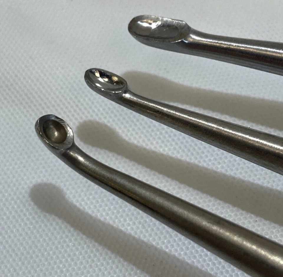 Set of 5 V. Mueller Cobb Elevators & Curette Set Neuro Spine Orthopedics