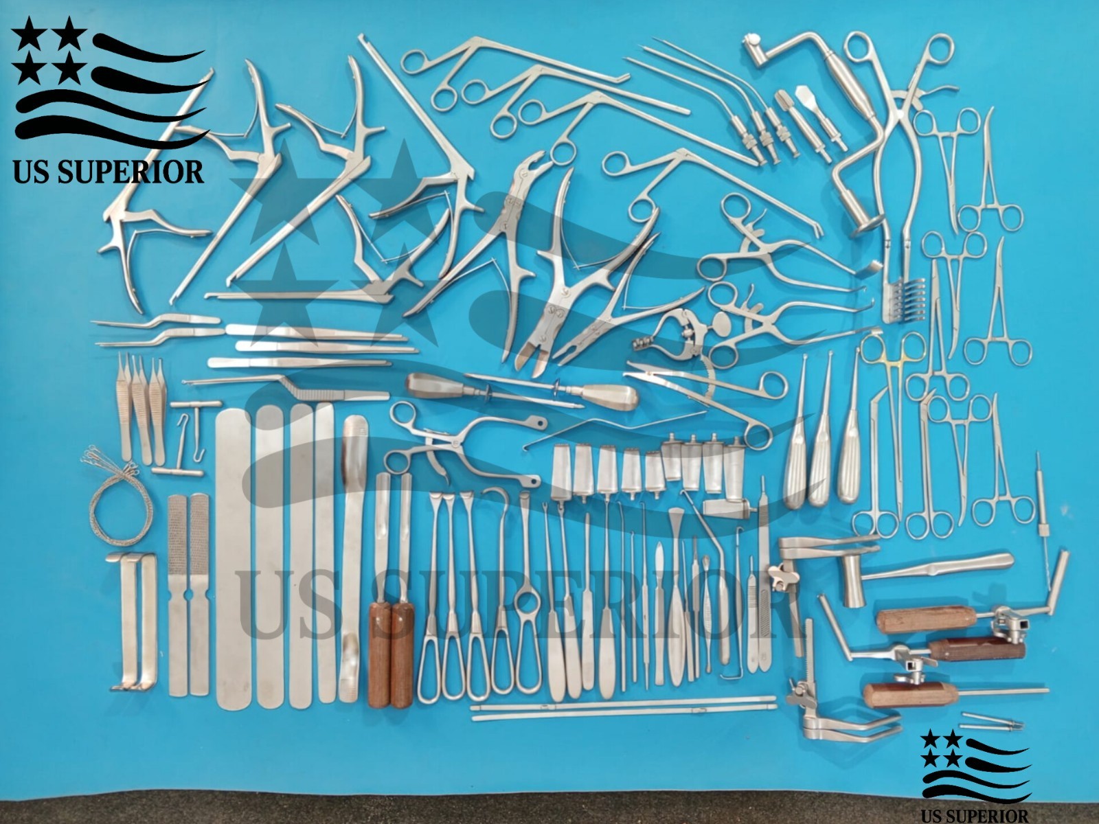 Basic Craniotomy & Laminectomy Surgical Orthopedic Spinal Instruments 78 pcs set