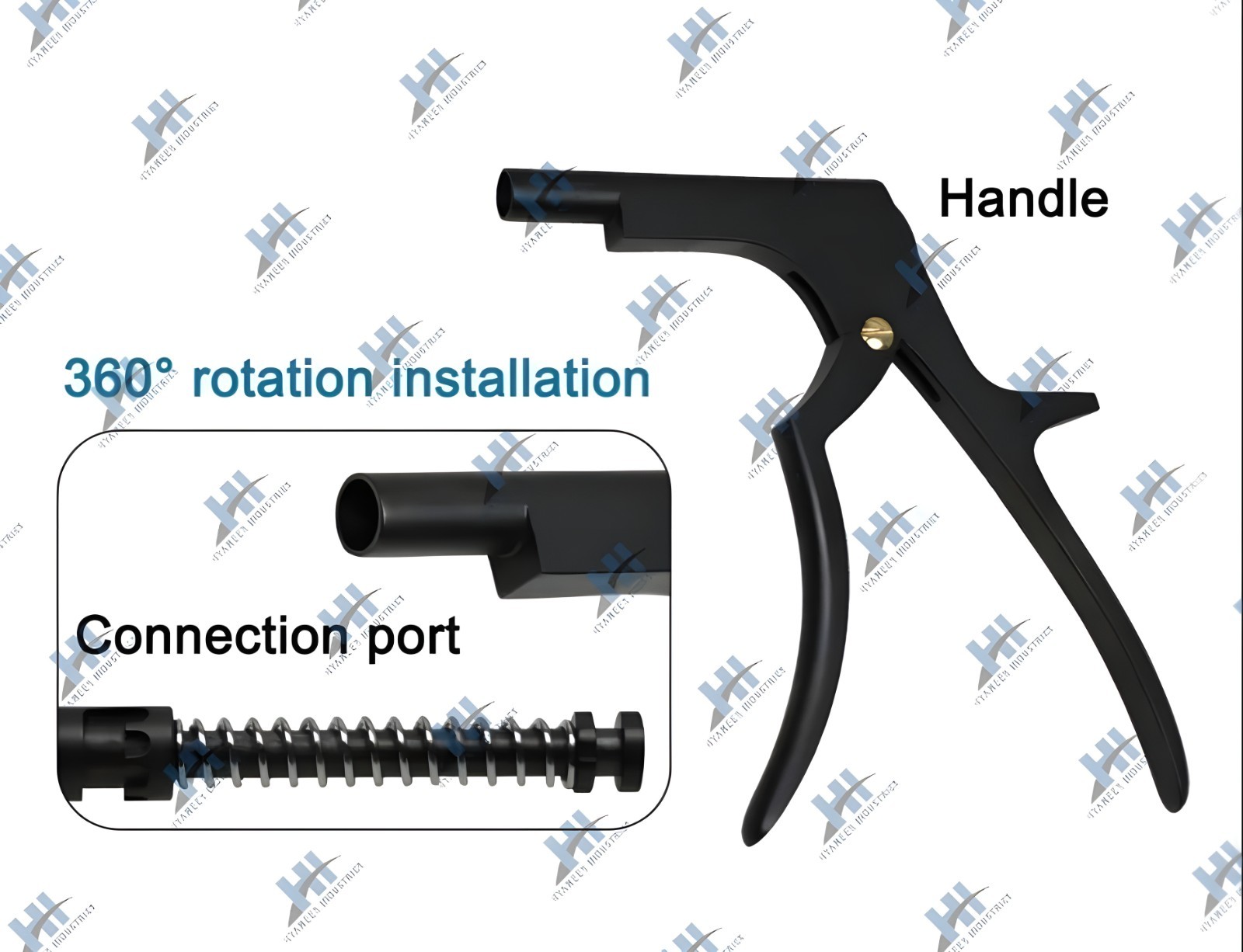 Interlaminar kerrison Rotating Rongeur Set Spine Surgery Orthopedic Instruments