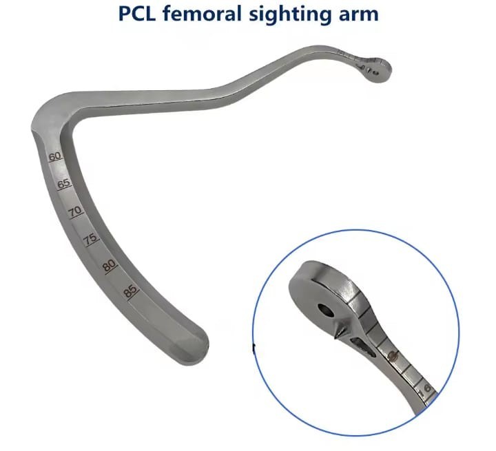ACL /PCL C-type drill guide sight cruciate ligament localization system Tibial