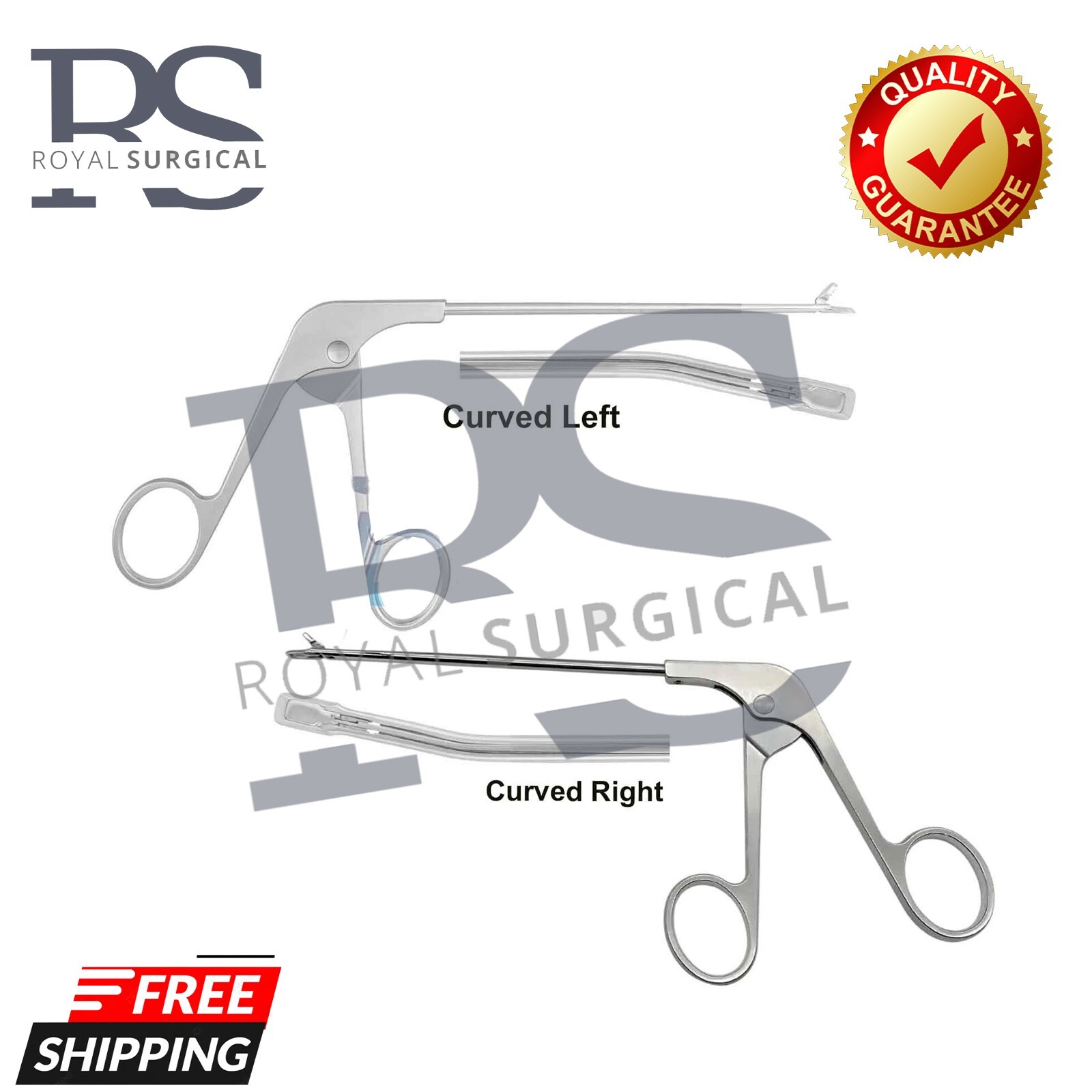 Duckbill Basket Punch upbiter curved left and right, Arthroscopy forceps