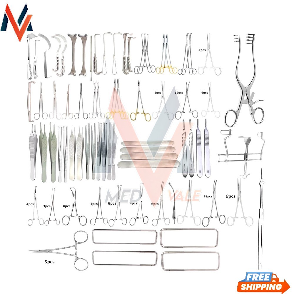 Major Set Of 150 Hernia Hydrocoelectomy Surgery Best Quality Surgical Instrumts