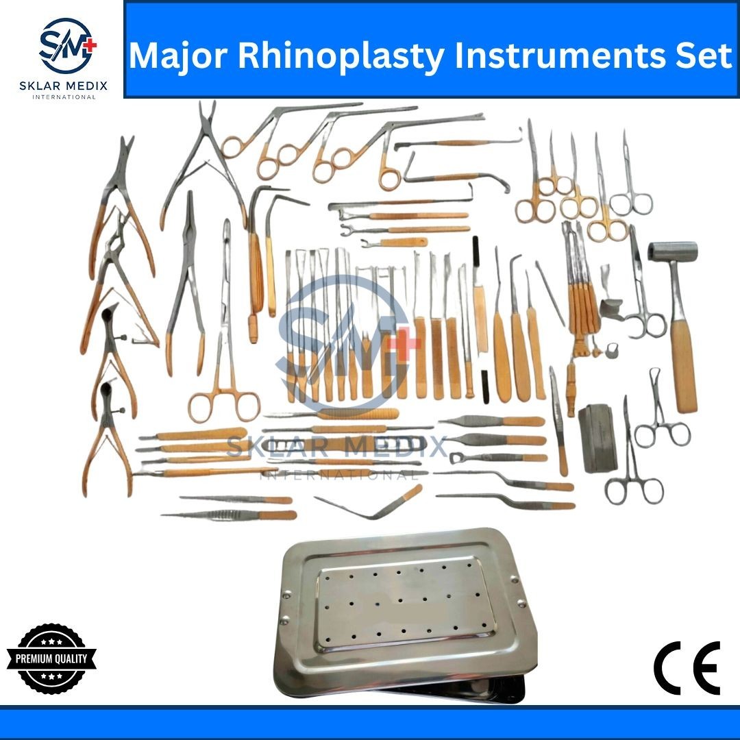 Major Rhinoplasty Instruments Set of82 PCS Nose & Plastic Surgery Instruments CE