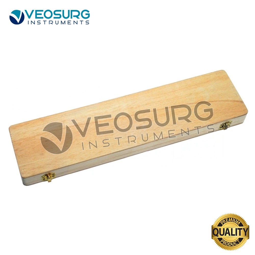 Skin Graft Knife Handle with 5 Dermatome Skin Blades and Wooden Box High Quality