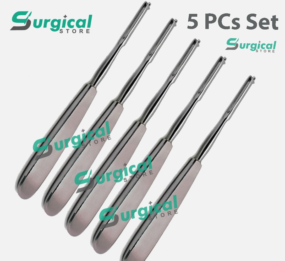 Ballenger Swivel Knife 7.75 Straight 3mm wide 5 PCs Set Surgical instruments S.S