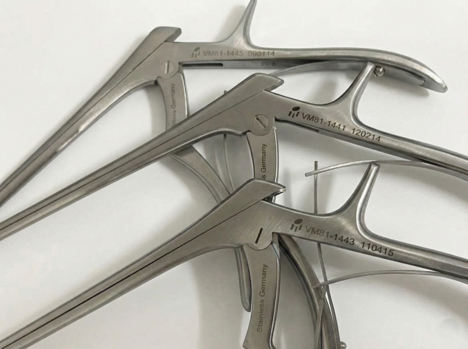 V.Mueller VM81-1441 Orthopedic Kerrison Rongeurs 2,3,4mm Up 8 Shaft 40 degree