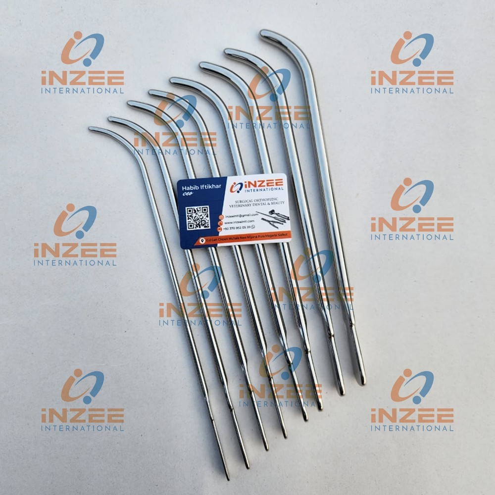 8 Pcs Set Van Buren Urethral Sounds Dilators Shaped Curved 18/20/,,32FR By Inzee