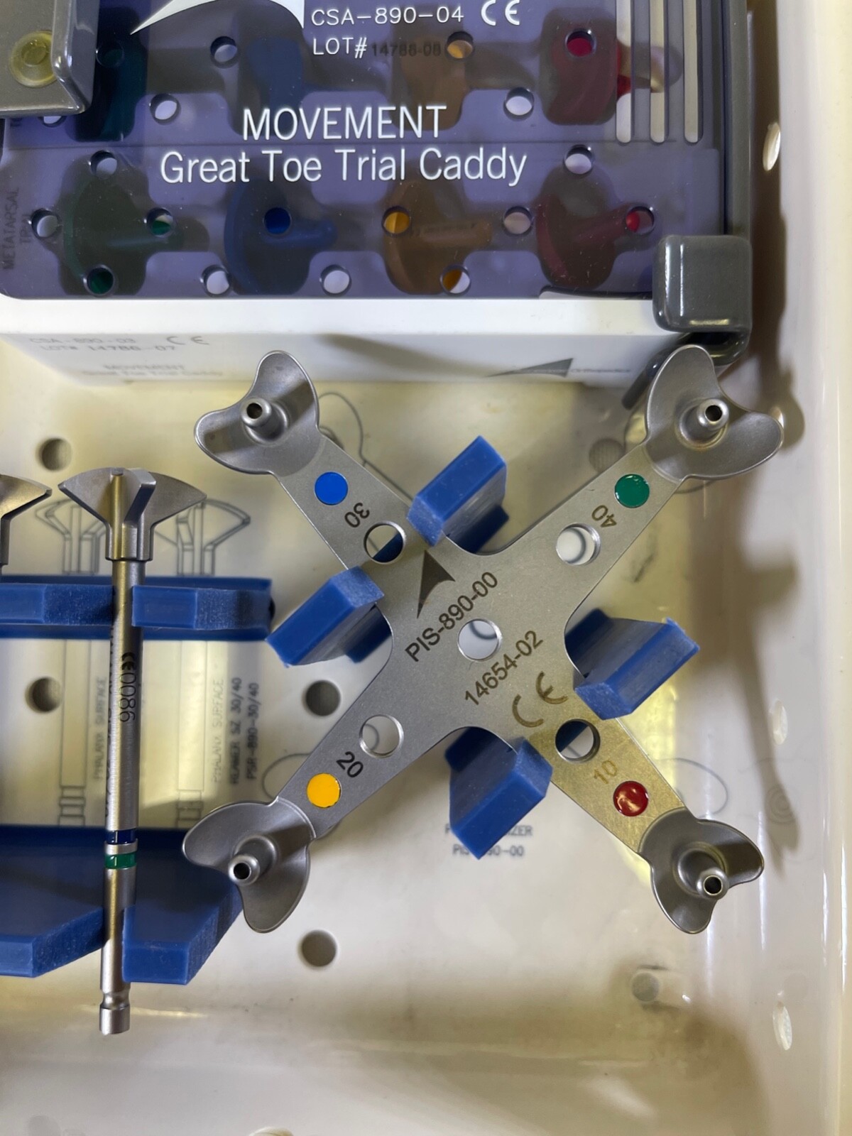Ascension Orthopedics CSA-890-02 MOVEMENT Great Toe System w/ Sterilization Case