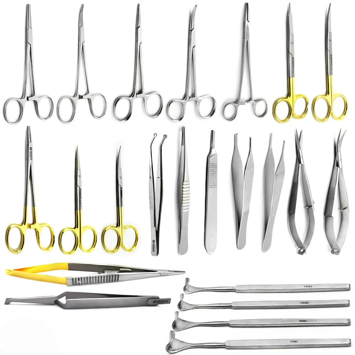 Micro Ophthalmic Eye Kit Tools Eye Surgery Blepharoplasty Instruments Set Of 20