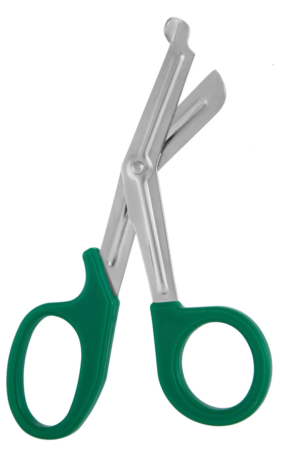 Set of 3 Paramedics and Utility Shears, 7.5″, One Serrated Blade, Green Rings