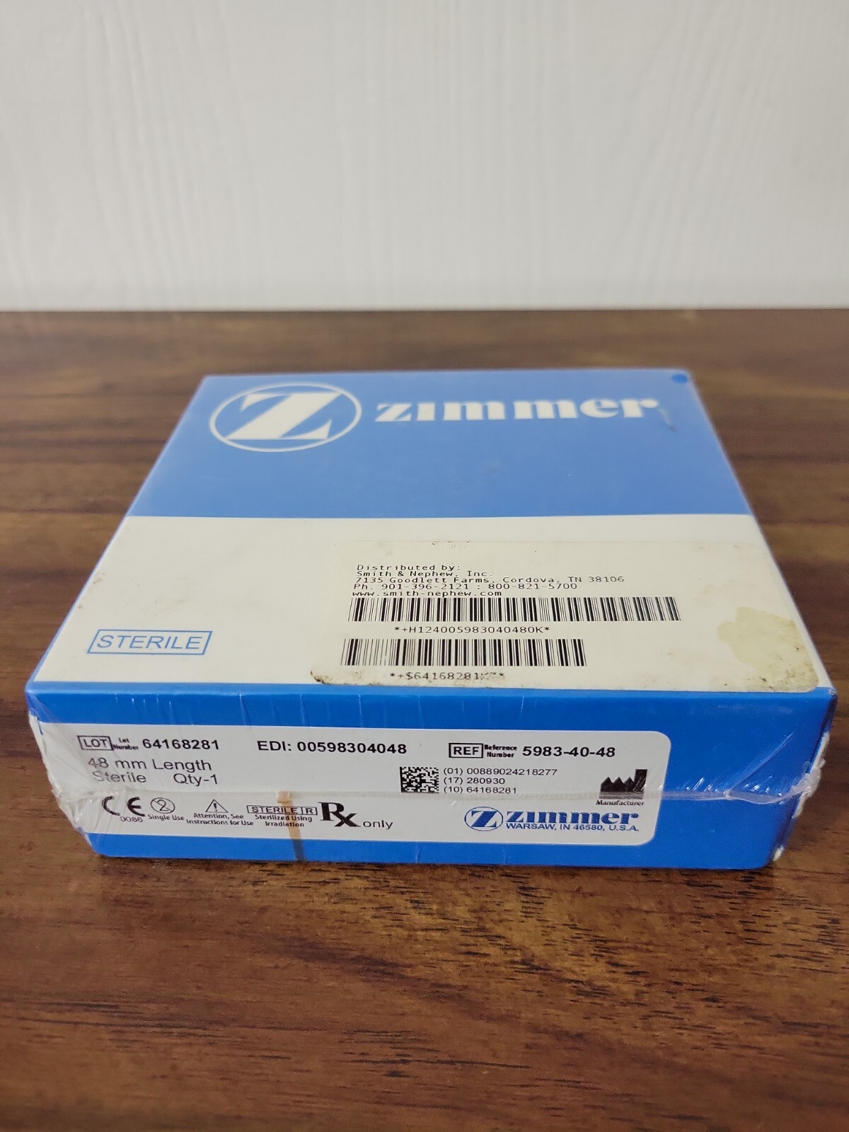 Zimmer Total Knee Procedure Headed Screw MIS Quad-Sparing