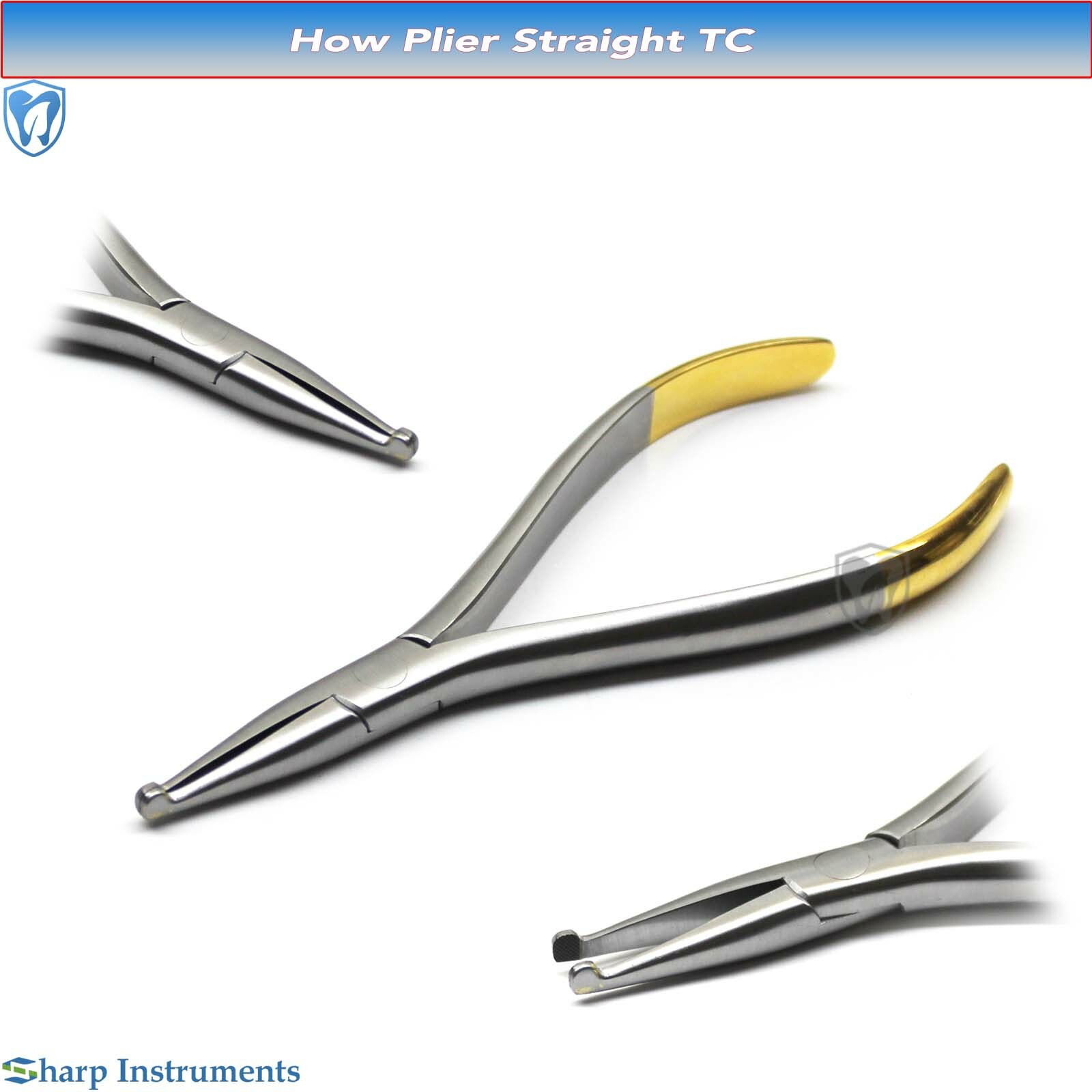 Utility How Crown Plier Straight Dental Orthodontics Surgical Steel Instruments