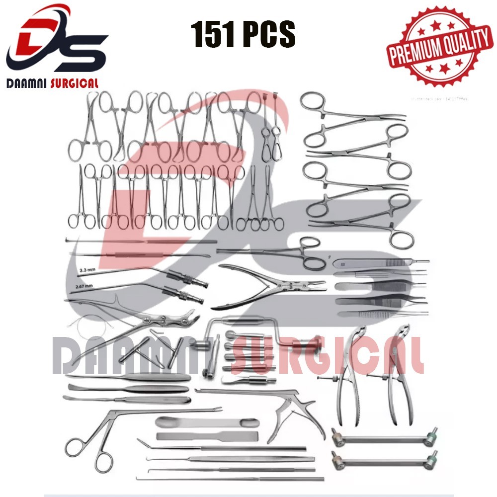 Neuro Surgery Instruments Set Of 151 PCS German Stainless Steel Surgical