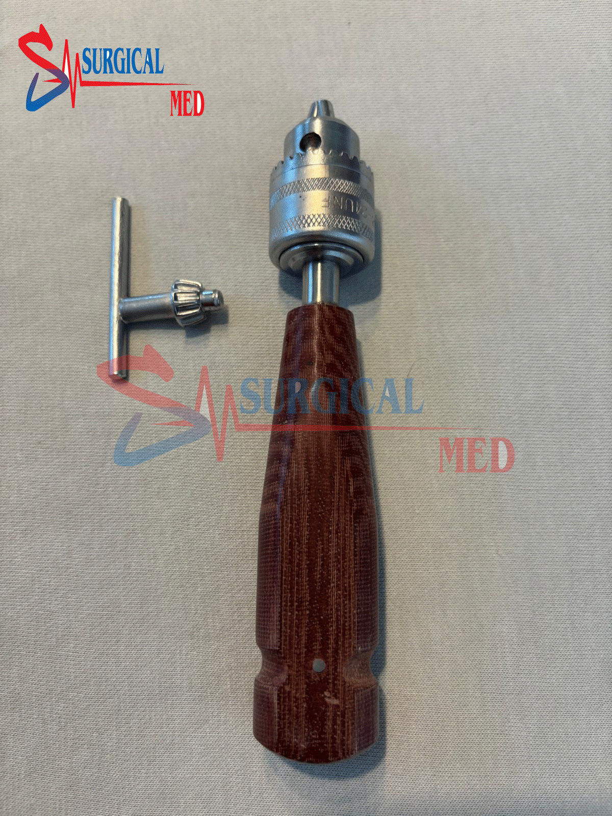 Hand Drill with Jacobs Chuck and Key Fiber Handle Orthopedic Instrument