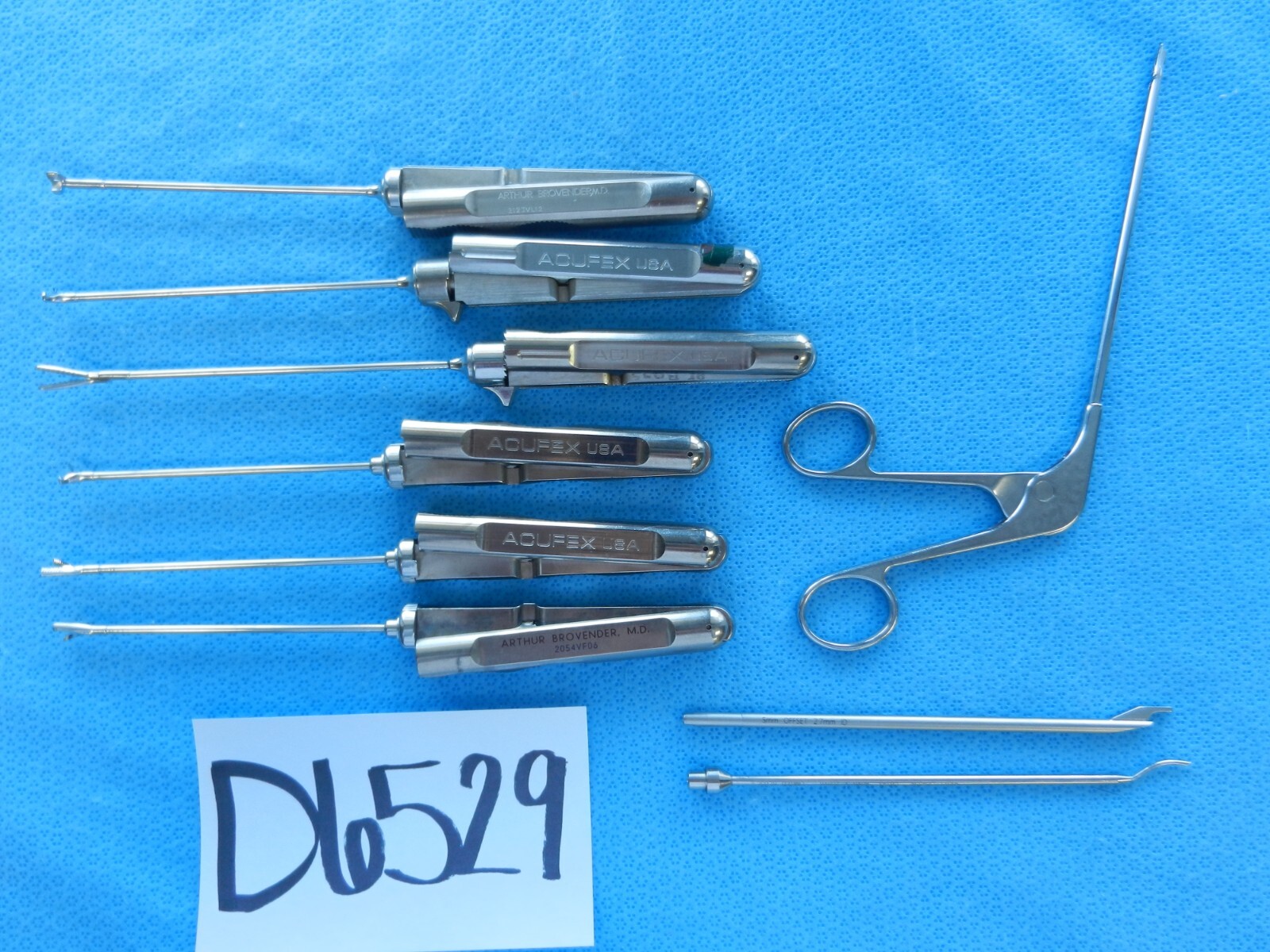 D6529 Acufex Surgical Arthroscopic Instrument Set of 9