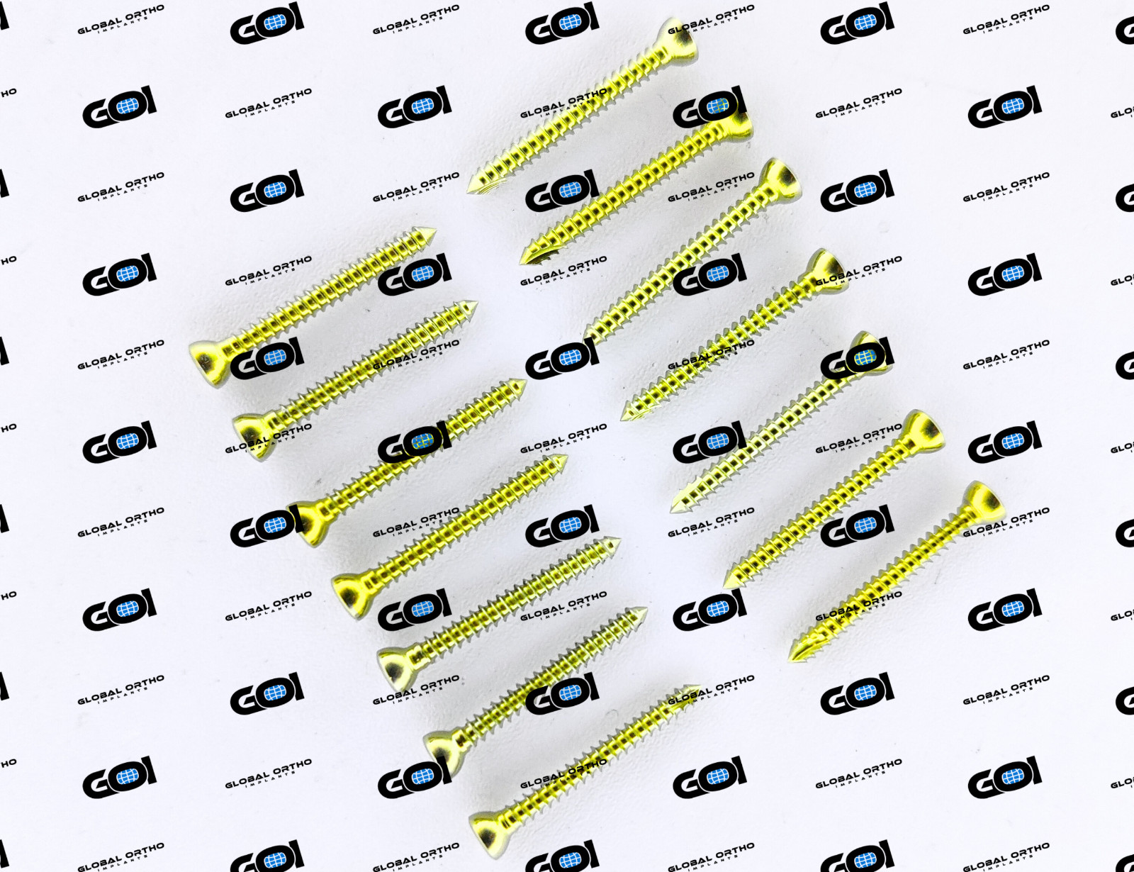 2.7mm Cortex Self Tapping Screws Hex Socket Assorted 100 Pcs Titanium Grade V