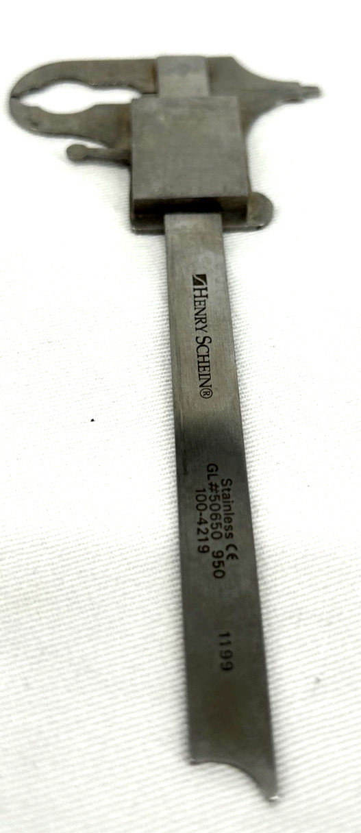 Henry Schein Caliper Dental Surgical Stainless Steel GL 50650 950 100-4219 1198