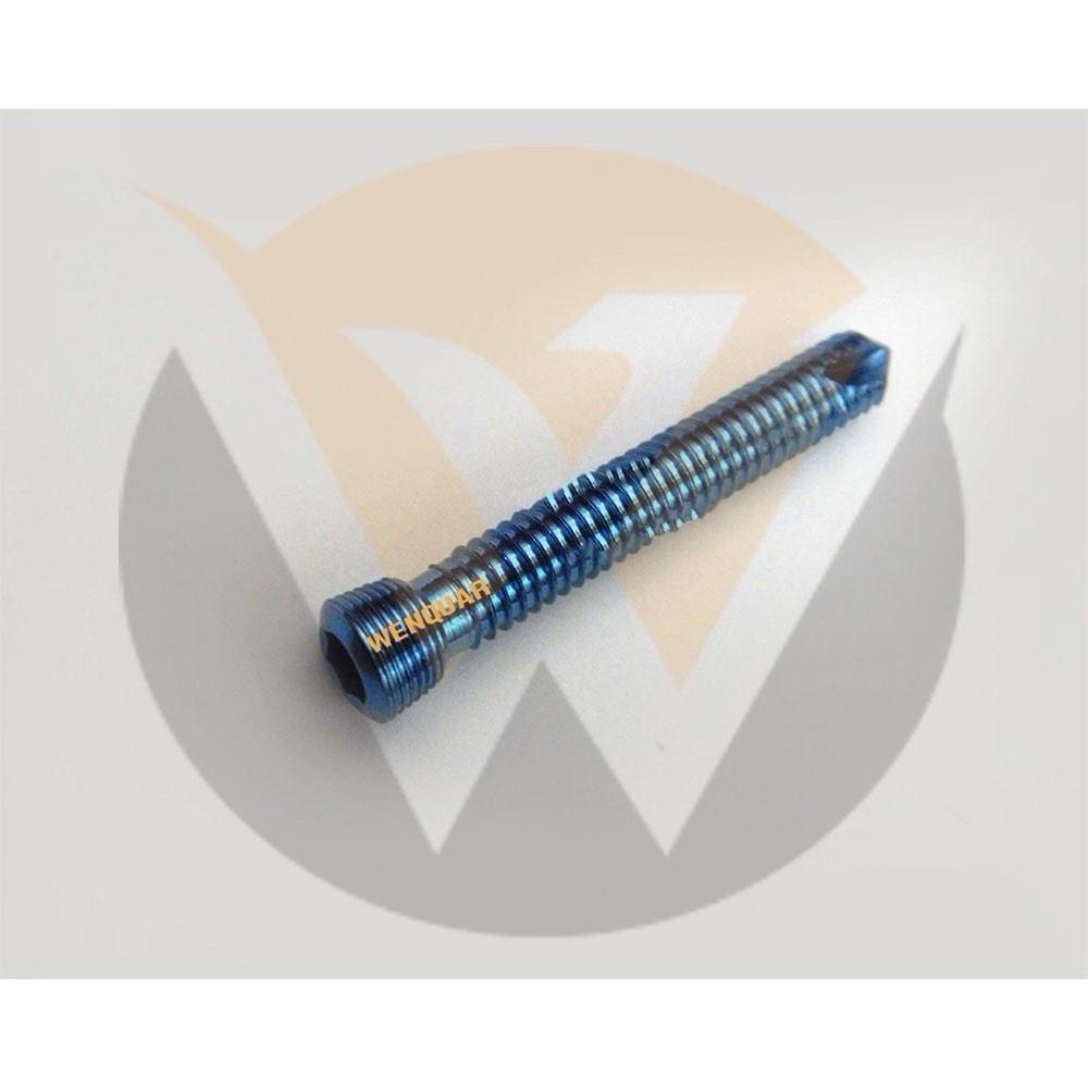 Locking (Safety Lock) Titanium Blue 2.4mm Ø Hex Head Screws Self Tapping 50 PCs