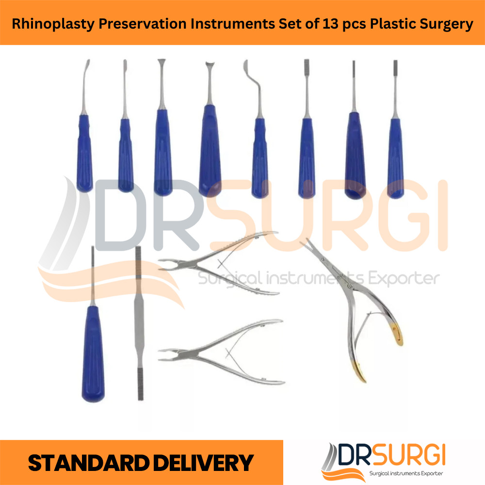 Rhinoplasty Preservation Instruments Set of 13 pcs Plastic Surgery
