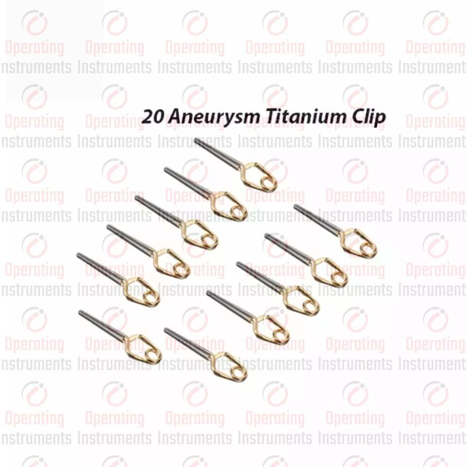 YASARGIL Aneurysm Clip neurosugery surgical instruments 20Pcs