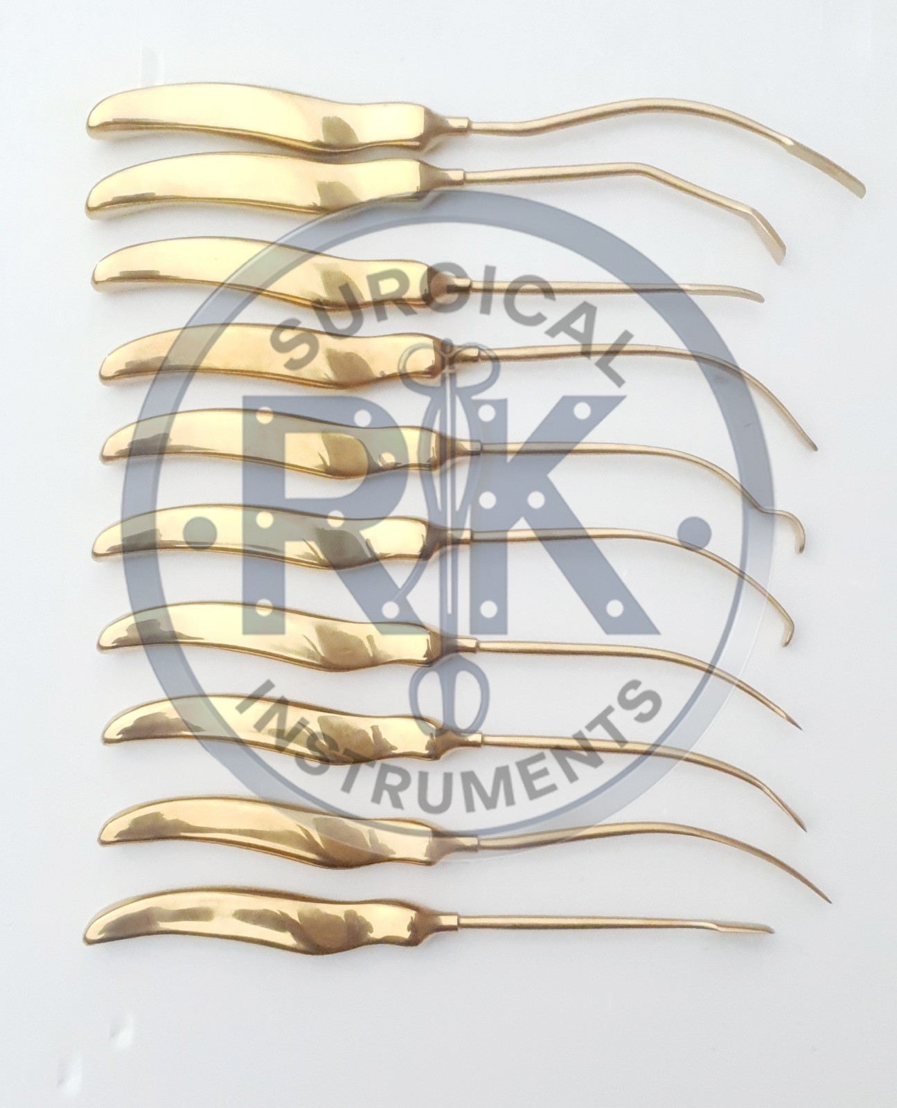 Plastic Surgery Brow Lift & Face Lift Instruments Scalp Elevator Set of 10 Piece