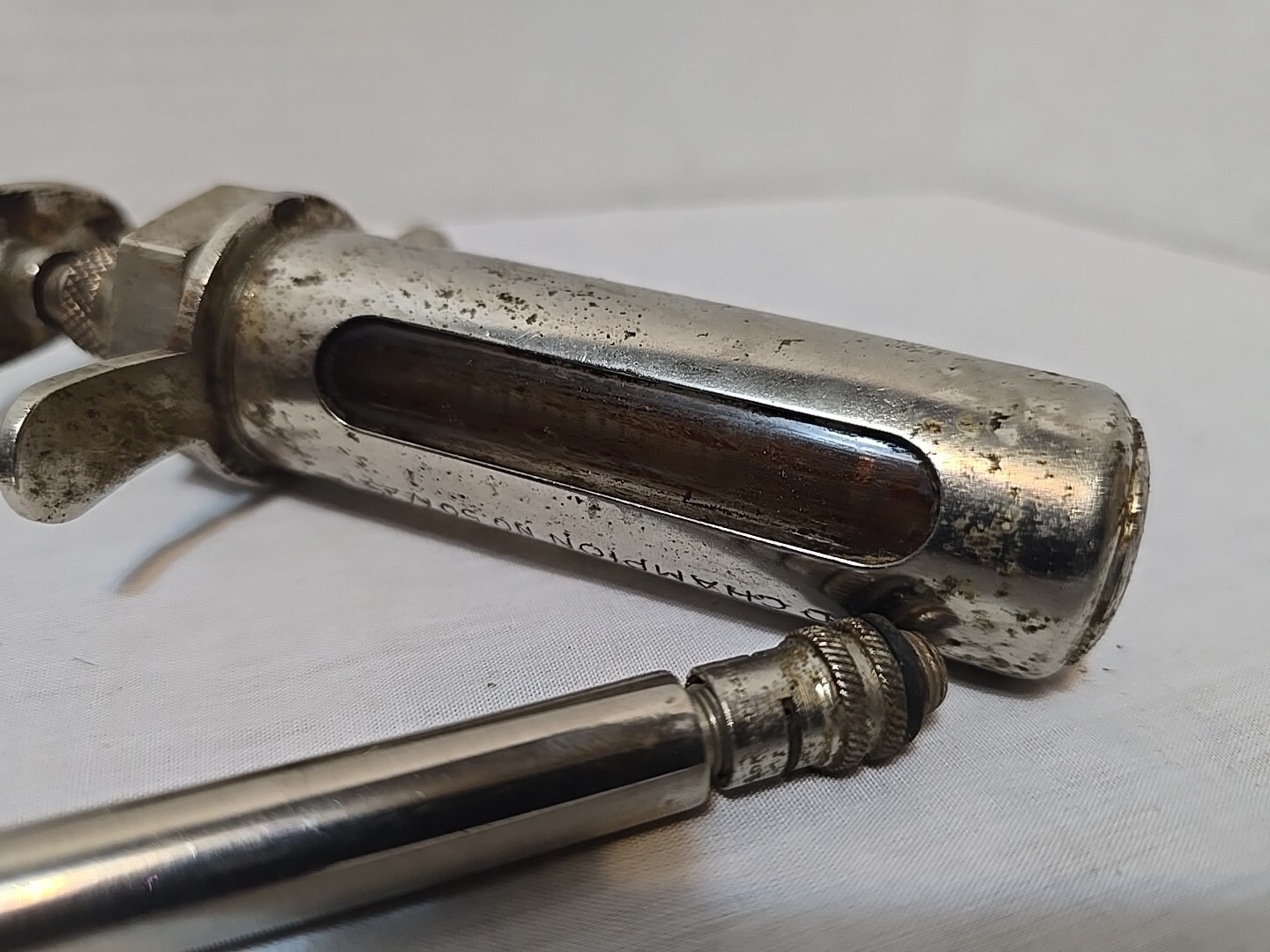 Becton Dickinson 10CC Veterinary Syringe Vintage Rutherford NJ Animal Inject K6