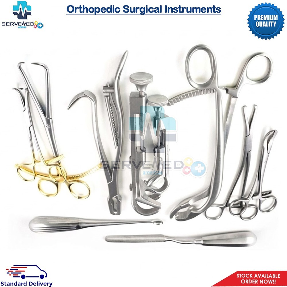 10 Assorted Orthopedic Surgical Instruments Custom Made Set – Premium-Quality