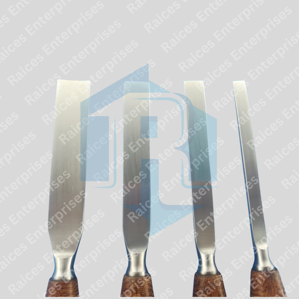 Capener Osteotome Chisel Fiber Handle 4 PCs Set Orthopedic Instruments