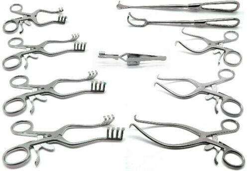 Surgical Veterinary Retractors Weitlaner Gelpi Premium Instruments Set of 10
