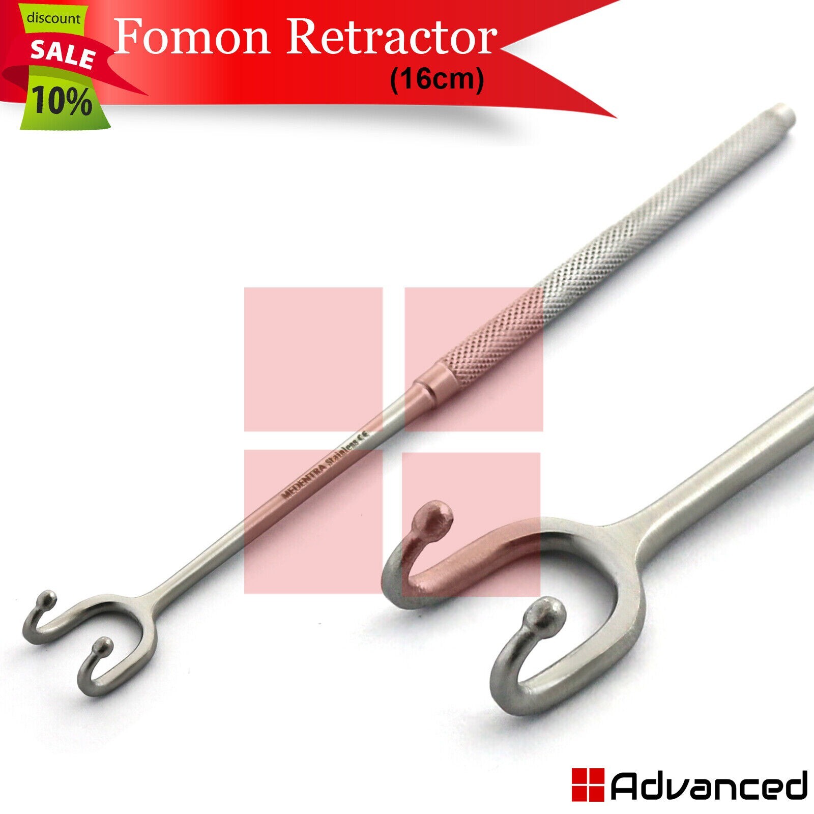 Plastic Surgery Facelift & Forehead Lift Instruments Set Retractor Hook Forceps