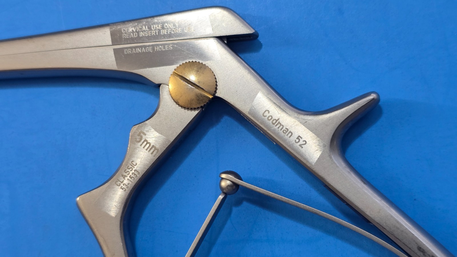 Codman 53-1533 Surgical Classic 5mm 40 Deg Kerrison Rongeur 8″ shaft