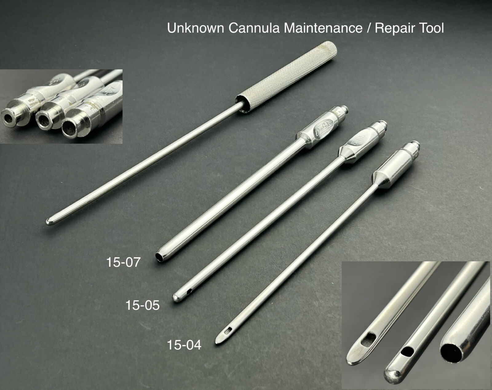 Plastic Surgery Harvesting Liposuction Fat Grafting Lot Of 3 Cannula 1 Tool
