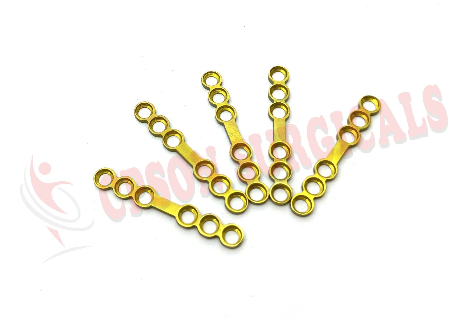 Maxillofacial Adaption Straight plate with Gap 2.5mm 6 holes mandible Lot of 5pc
