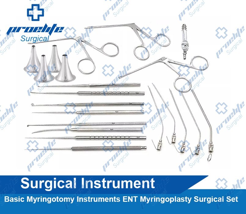 Basic Myringotomy Instruments ENT Myringoplasty Surgical Set