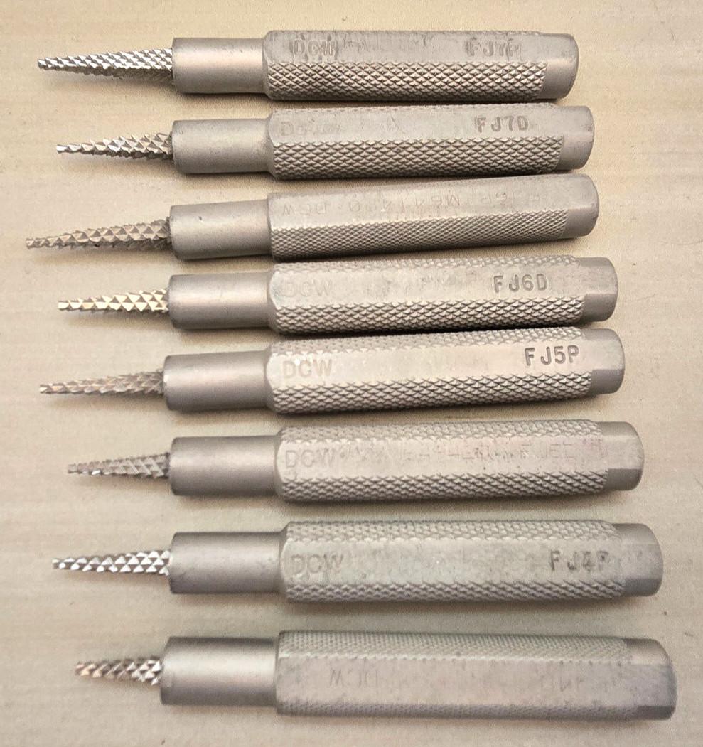 DCW Swanson Finger Joint Rasps Orthopedic Sizers Orthopedics Lot of (8)