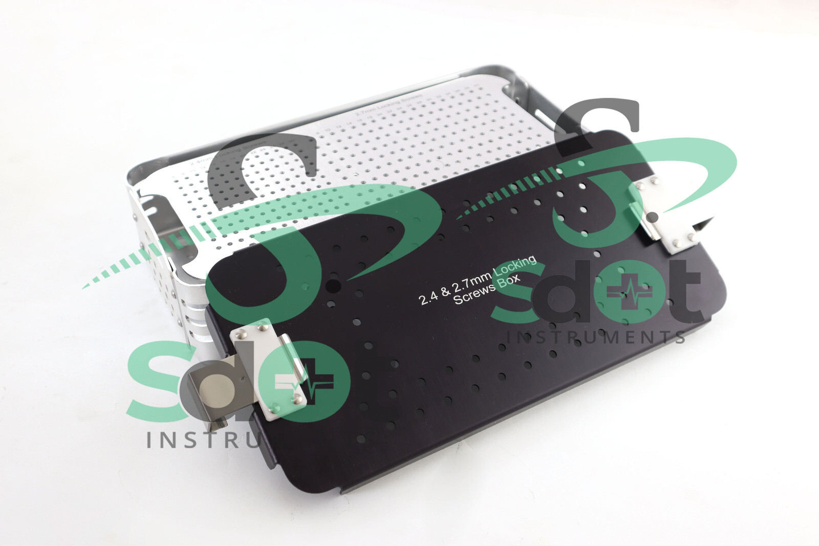 2.4mm & 2.7mm Locking Screws Box Rack, Sterilization Case Almunium By SdOt