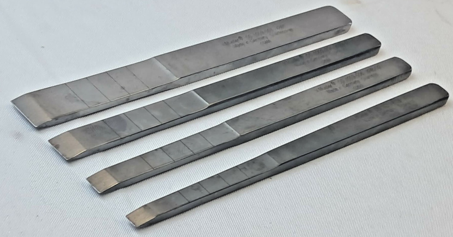 4Pc. V. Mueller Straight Osteotome Set Orthopedic
