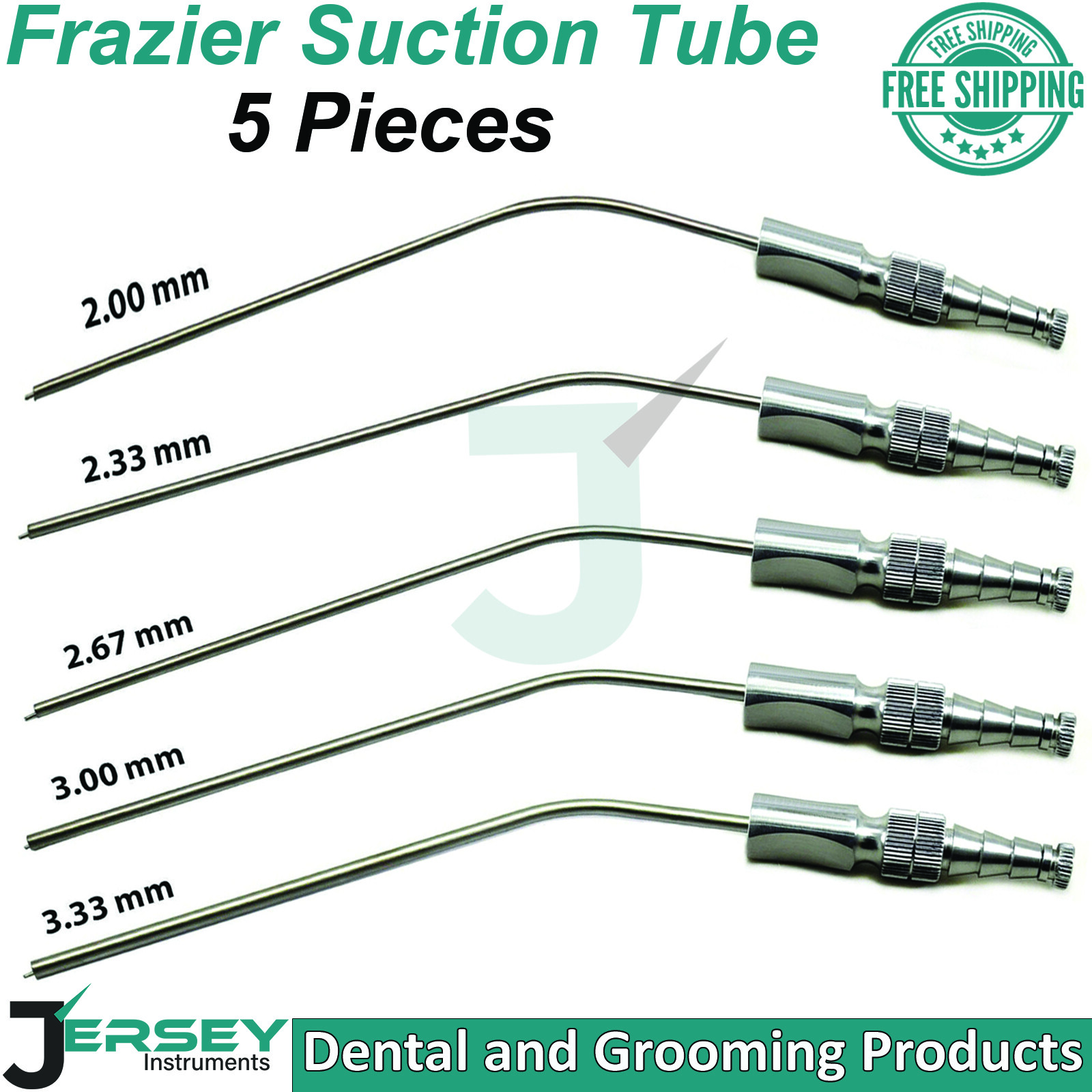 Frazier Suction Tubes Pieces Neuro Medical Surgical Ear ENT Instruments Beaden
