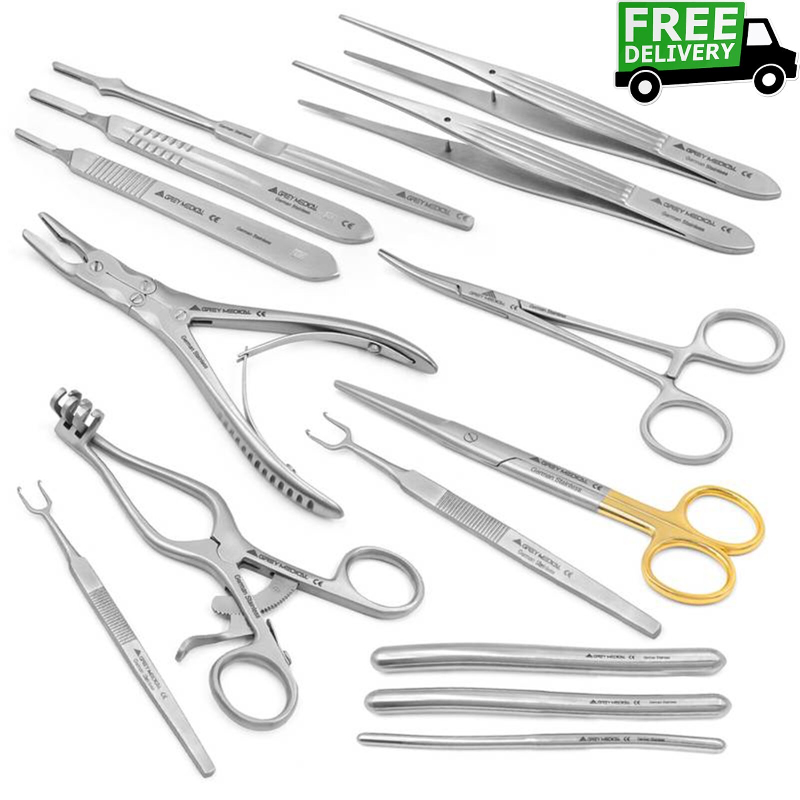 Professional surgical instruments set of 14/pcs for medical professional