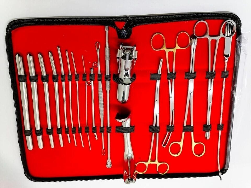 Basic Gynaecology Dilatation and Curettage DNC Kit Surgical Instruments Set