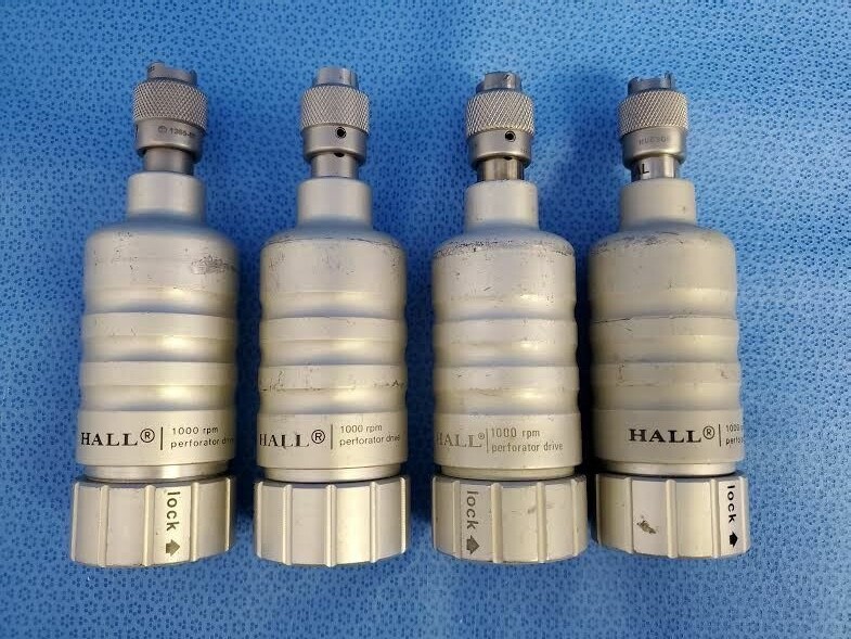 Set of 4 Hall Zimmer 1365-02 Surgical Orthopedic 1000RPM Perforator Drive