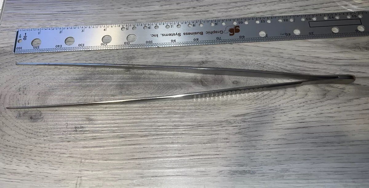 Jarit 320-108 DeBakey Vascular Tissue Forcep 14″