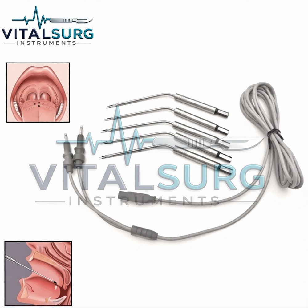 ENT Bipolar Electrodes Set Electro Surgical instruments