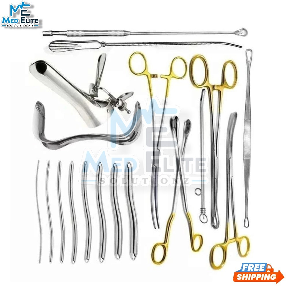 Dilation and curettage Instruments 21 Pcs Set Gynecology Instrument Set