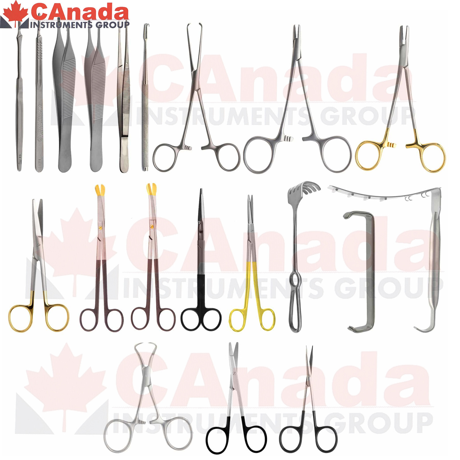 Set Of 23 Pcs Abdominoplasty Tummy Tuck Surgery Set Plastic Surgery Instruments