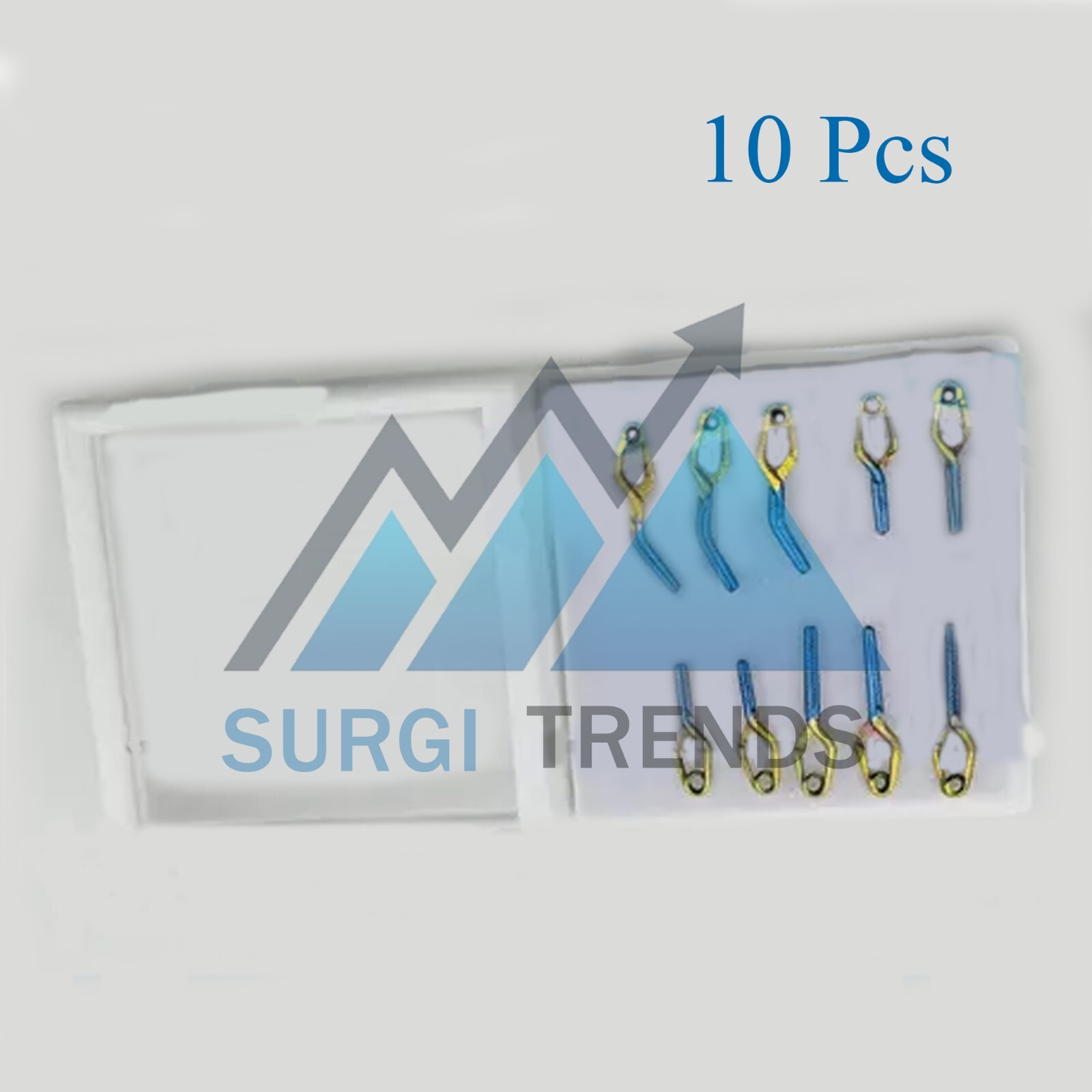 Aneurysm clips Neurosurgery 10-pcs Set In titanium Premium Quality