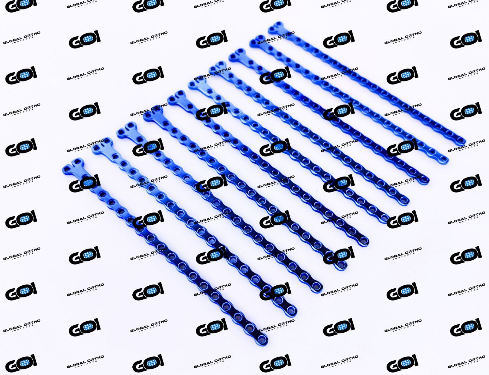 10 Pc Titanium Advance Locking Plate T-Type 2.7mm Dia 18 Hole Veterinary kit Ti